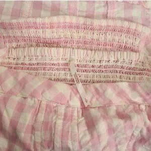 Free People | Tops | Free People Leilani Gingham Cropped Tube Top S New ...